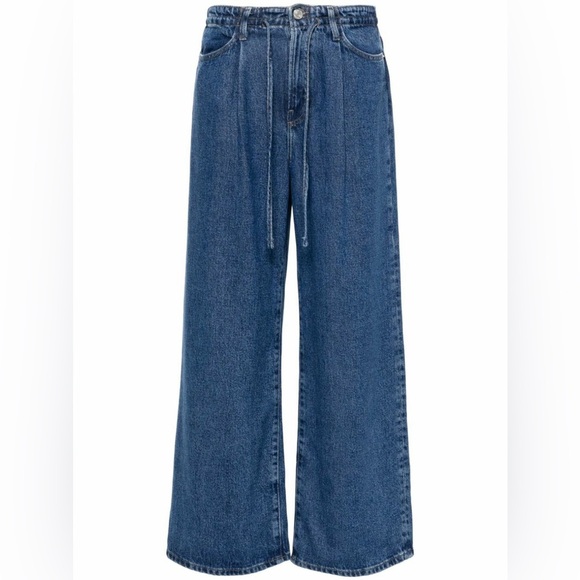 FRAME Denim Denim - Frame Denim superdrape Drawstring Wide Leg Jean jogger in Ghost Blue Size 29